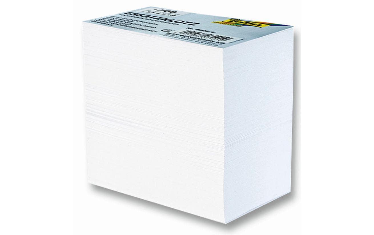 Folia Zettelbox Ersatzpapier Weiss