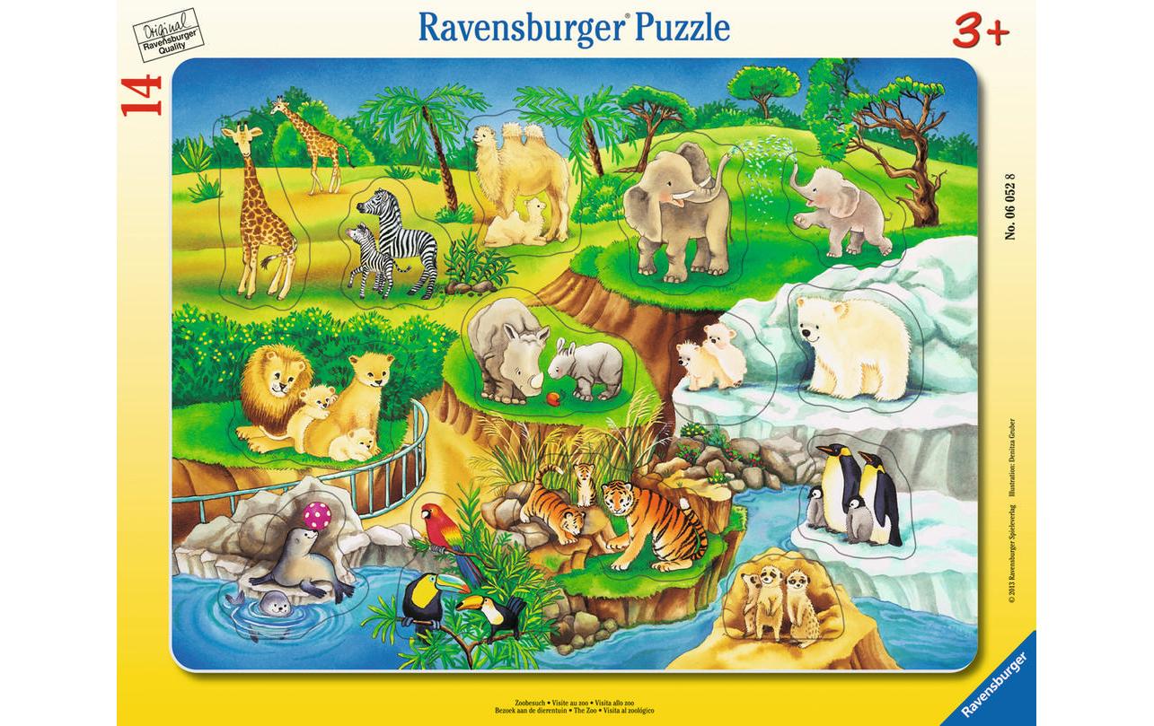 Zoobesuch Alter: 3+, 8-17 T. Rahmenpuzzles