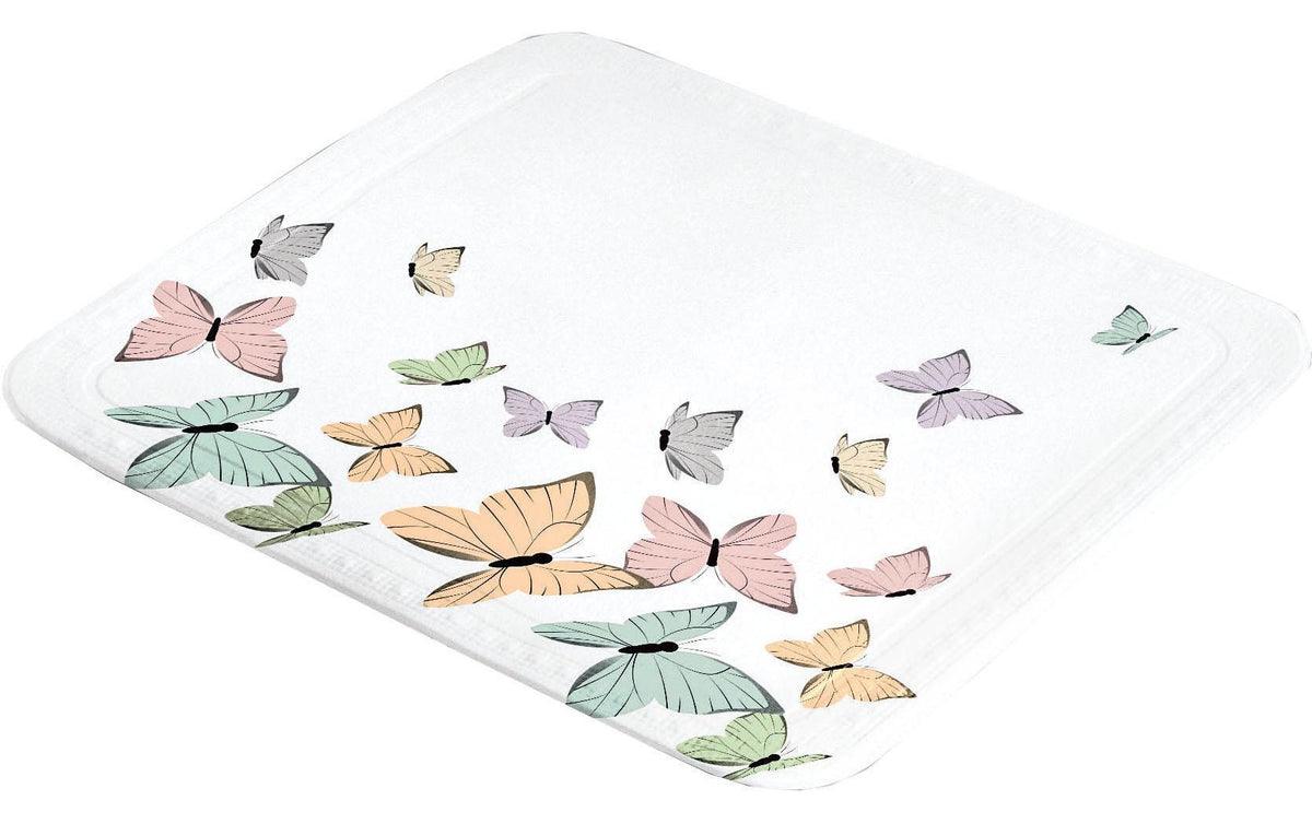 Kleine Wolke Duschwanneneinlage Butterflies 55x55cm, PVC Schaum