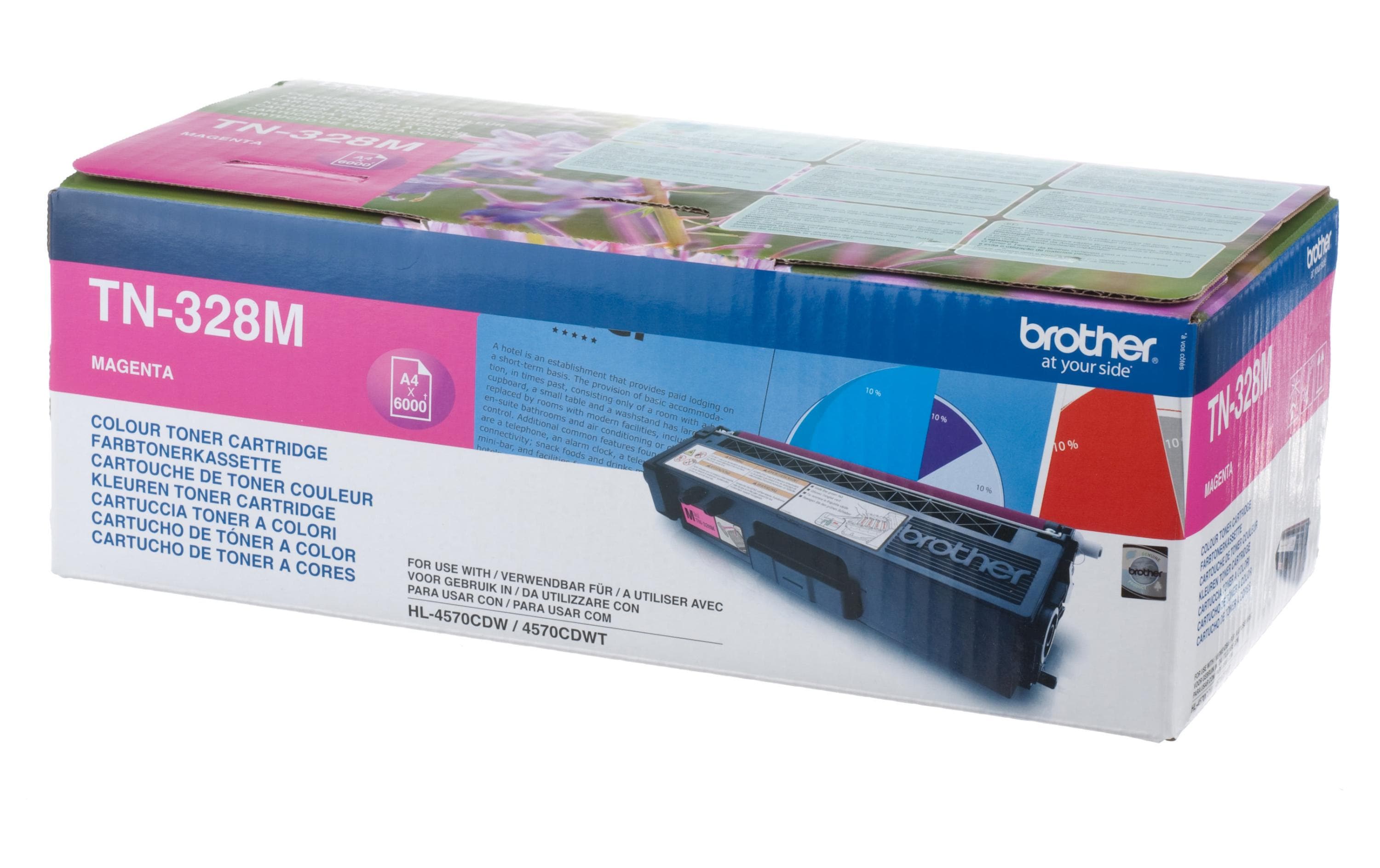Toner Brother TN-328M Magenta HL-4570CDW/4570CDWT, TN328M, 6000 S.
