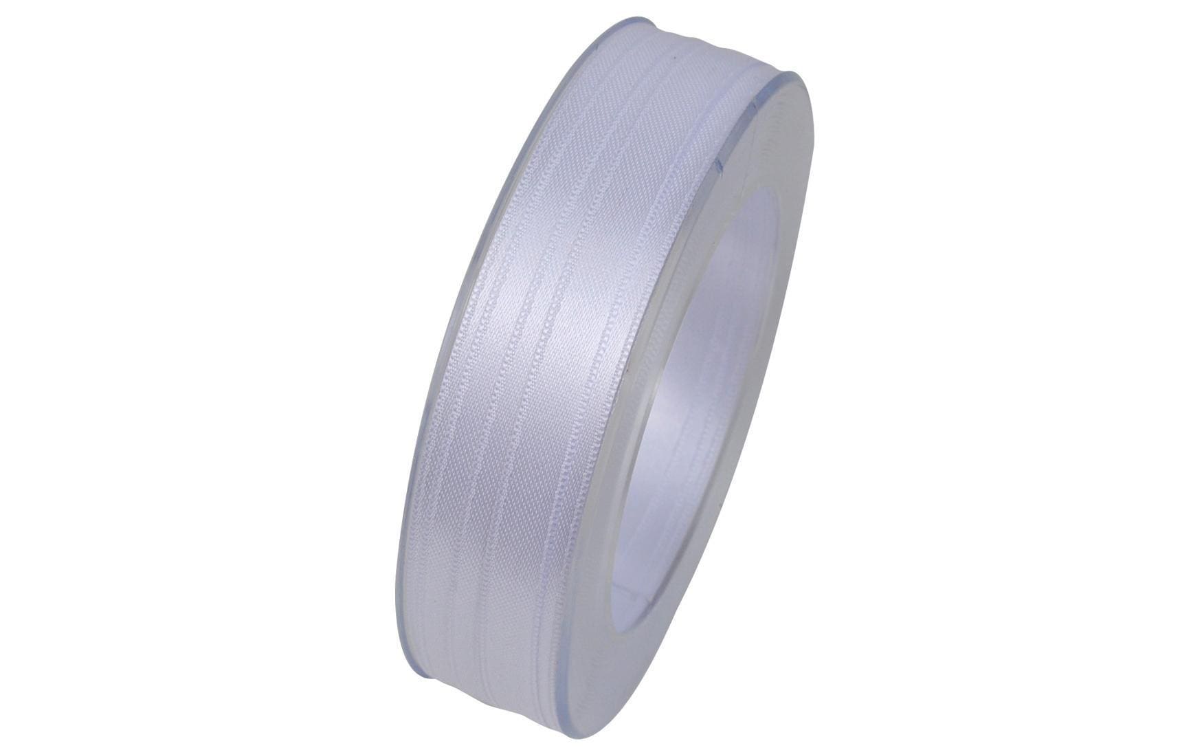 Goldina Doppelsatin-Band 10 mm Spule à 25 m, weiss