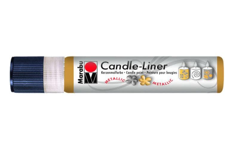 Marabu Kerzenmalfarbe 25ml Candle-Liner Metallic Gold