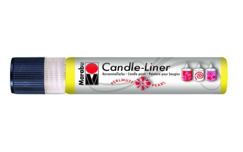 Marabu Kerzenmalfarbe 25ml Candle-Liner Gelb