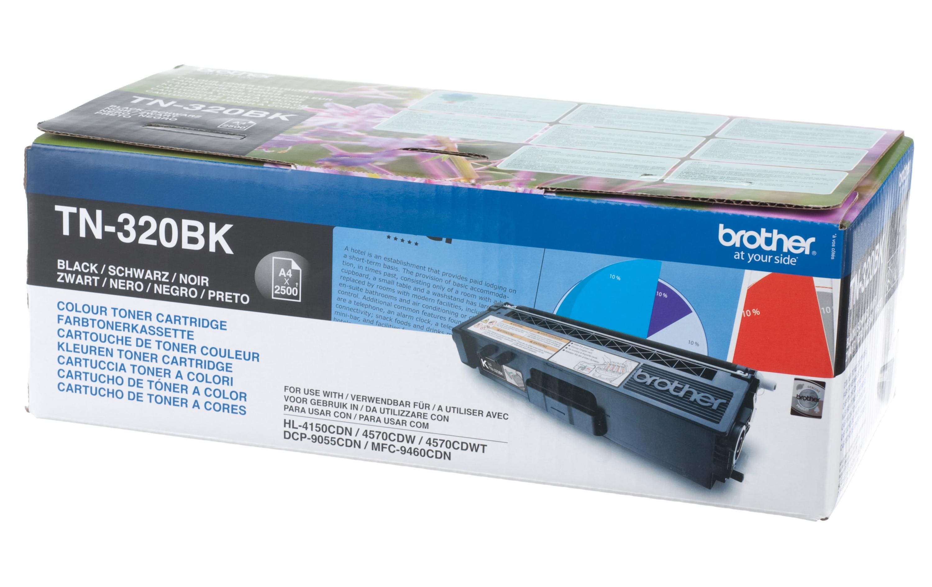 Toner Brother TN-320BK Schwarz 4570CDW/4570CDWT, TN-320BK 2500 Seiten @ 5%