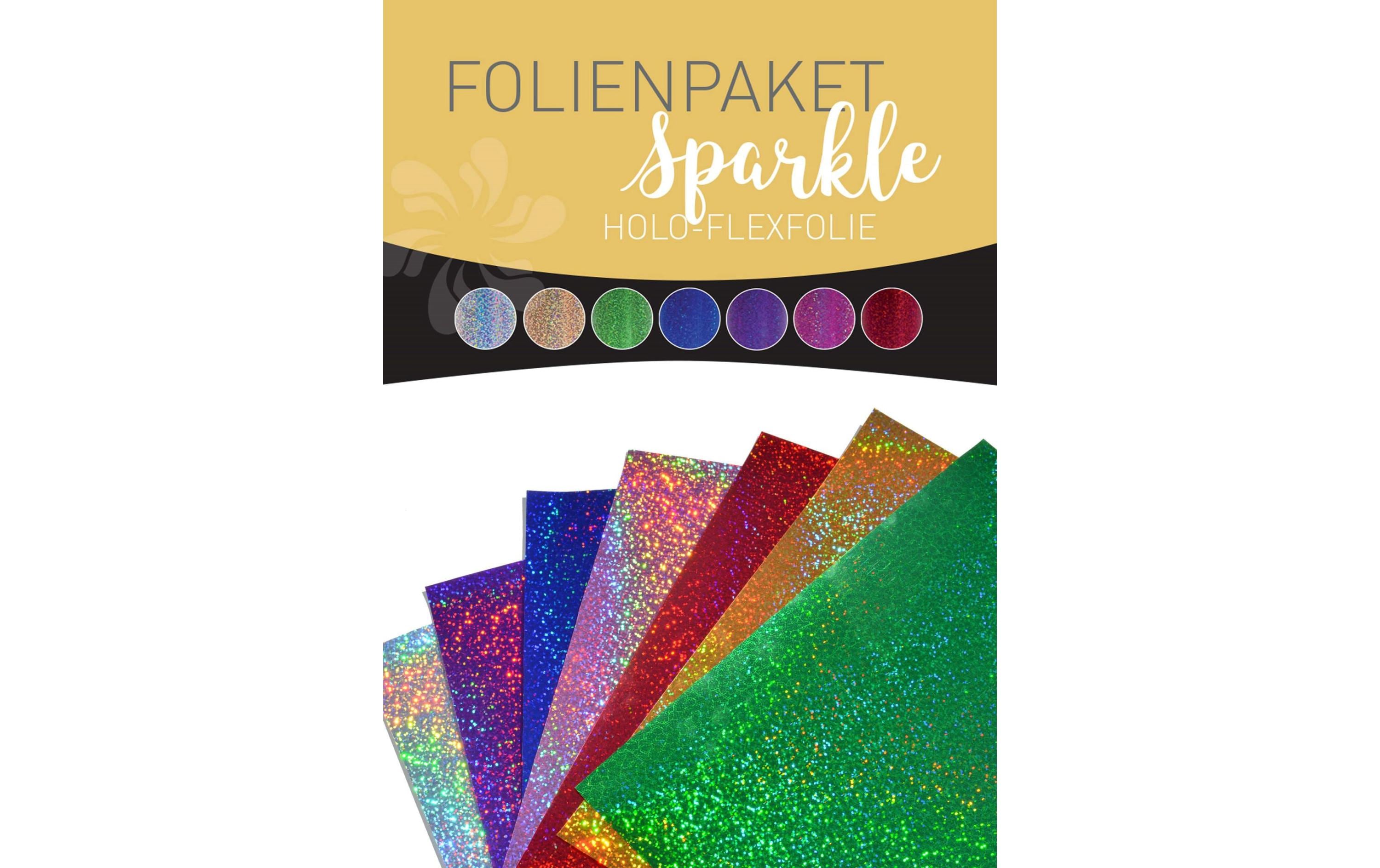 Heisstransferfolie Flex Sparkle 7 Blatt à 30 x 25 cm