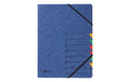 Pagna Ordnungsmappe  Easy mit Gummiband A4 blau, 7teilig, 1-7