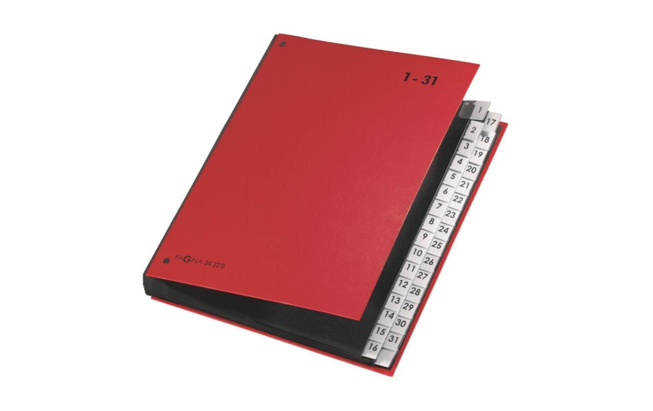 Pagna Pultmappe A4 1-31 rot, A4