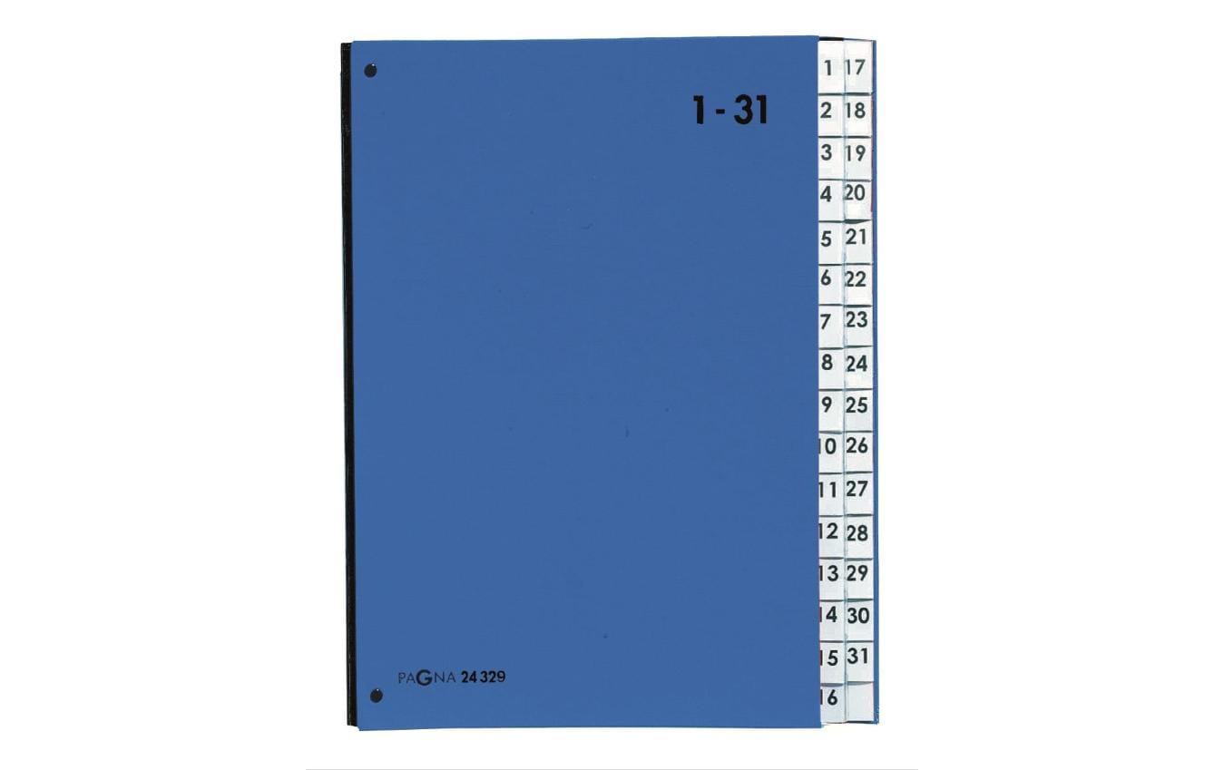 Pagna Pultmappe A4 1-31 blau, A4