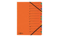 Pagna Ordnungsmappe  Easy mit Gummiband A4 orange, 12teilig, 1-12