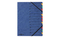 Pagna Ordnungsmappe  Easy mit Gummiband A4 blau, 12teilig, 1-12