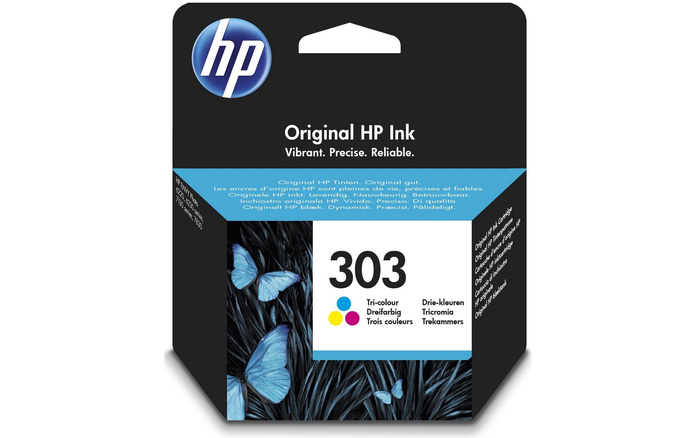 HP Tinte Nr. 303 - Dreifarbig CMY (T6N01AE) 4 ml, Seitenkapazität ~ 165 Seiten
