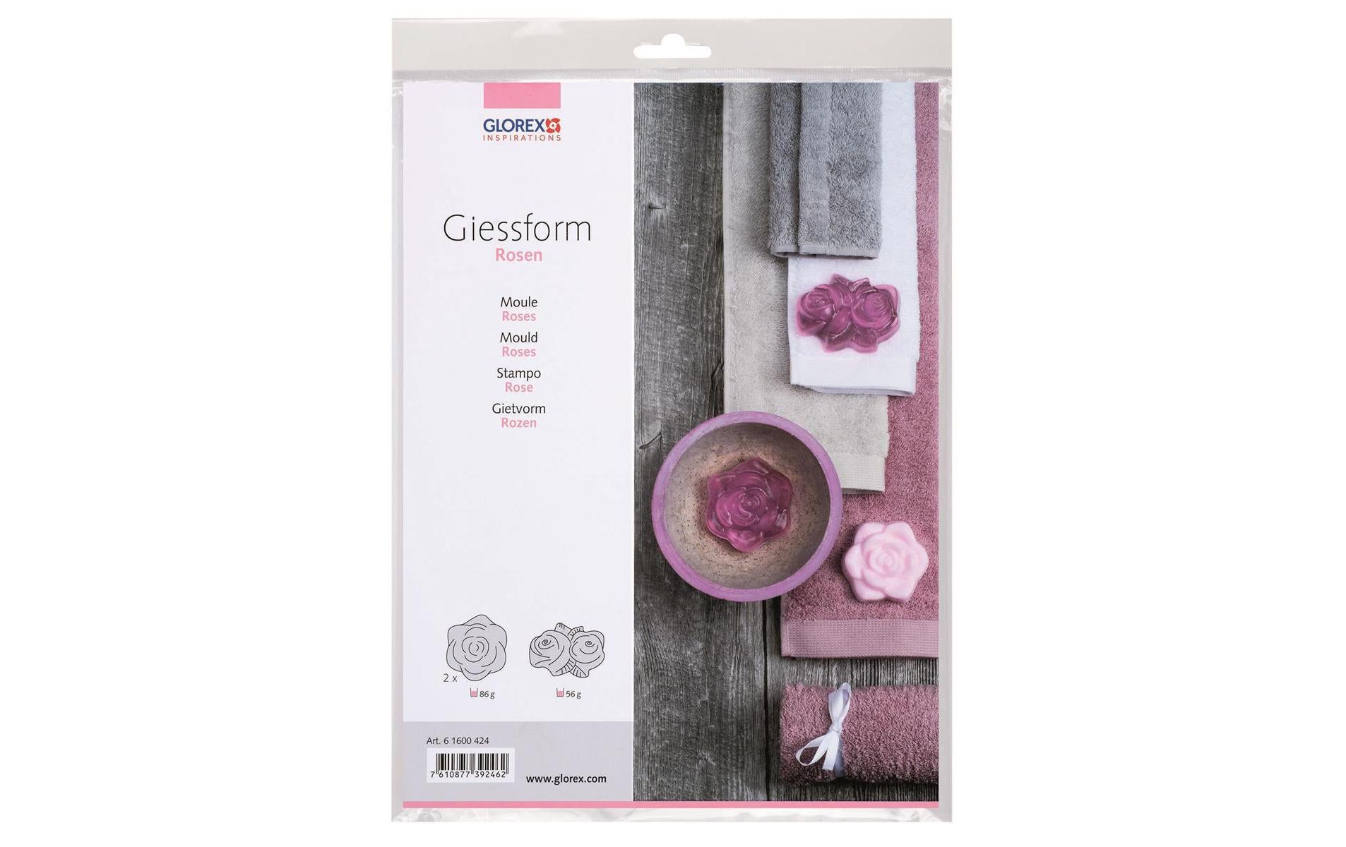 Glorex Seife Giessform Rosen