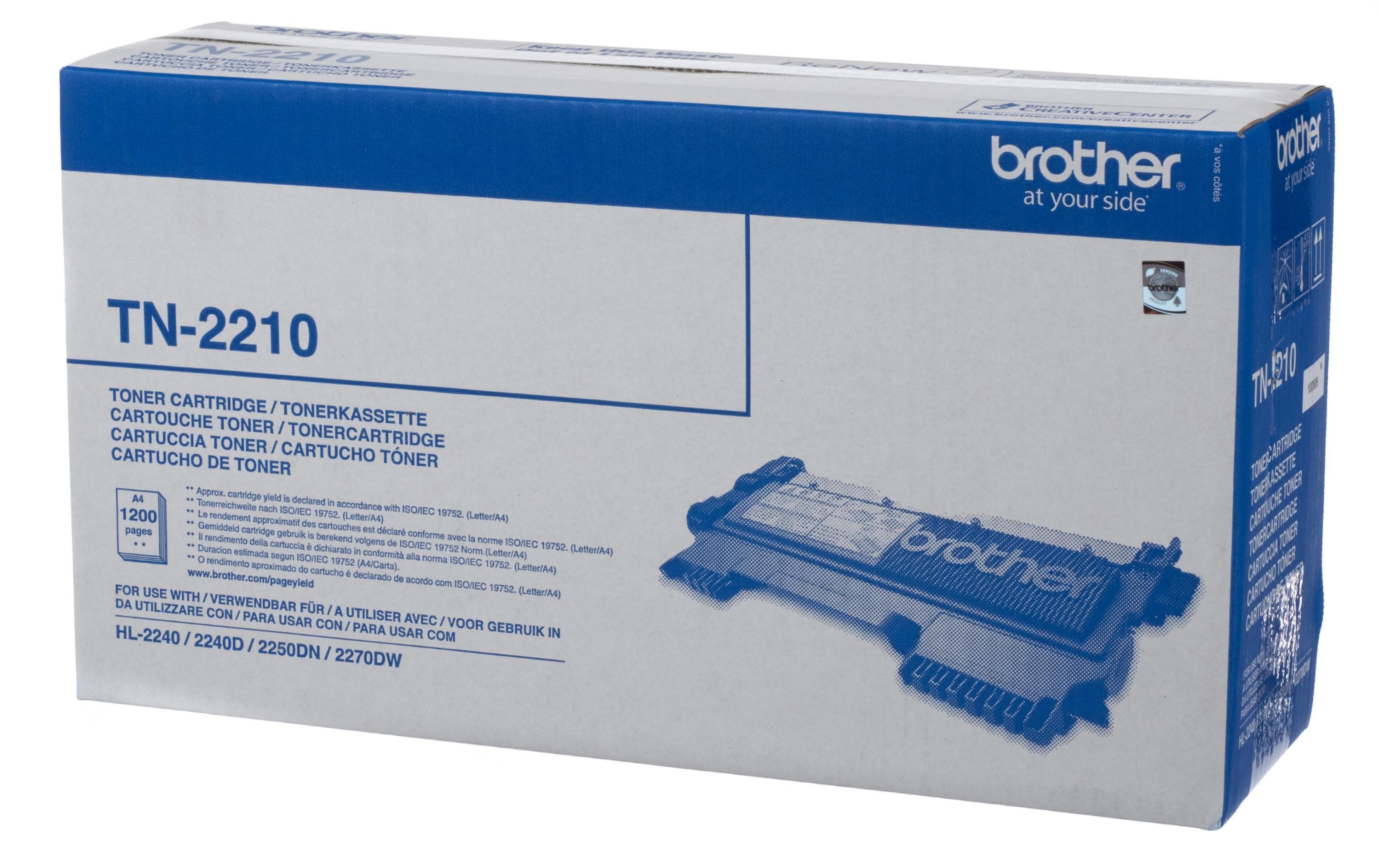 Toner Brother TN-2210, schwarz ca. 1500s@5%