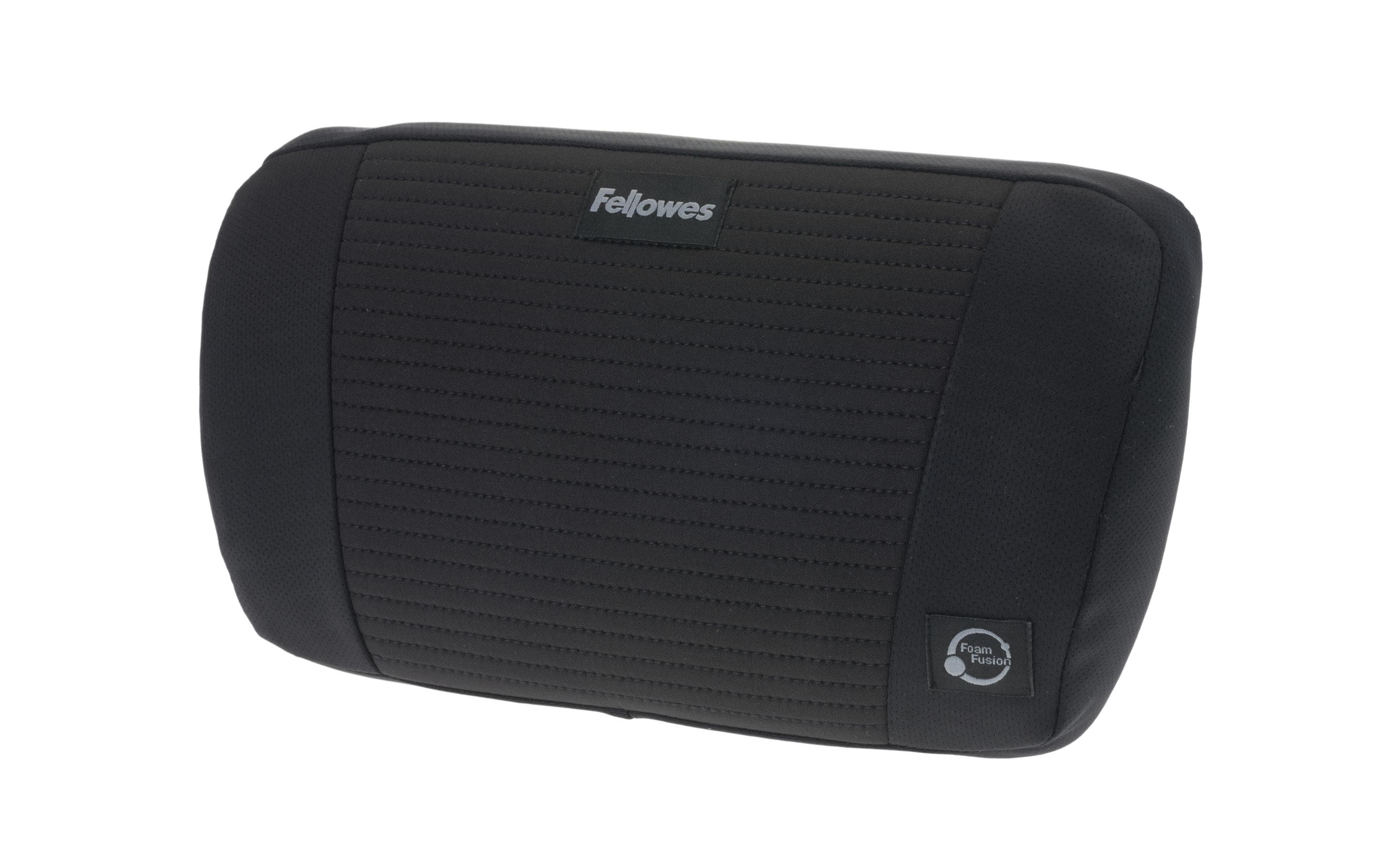 Fellowes Rückenstütze Plush Touch schwarz, Lordosenstütze mit FoamFusion