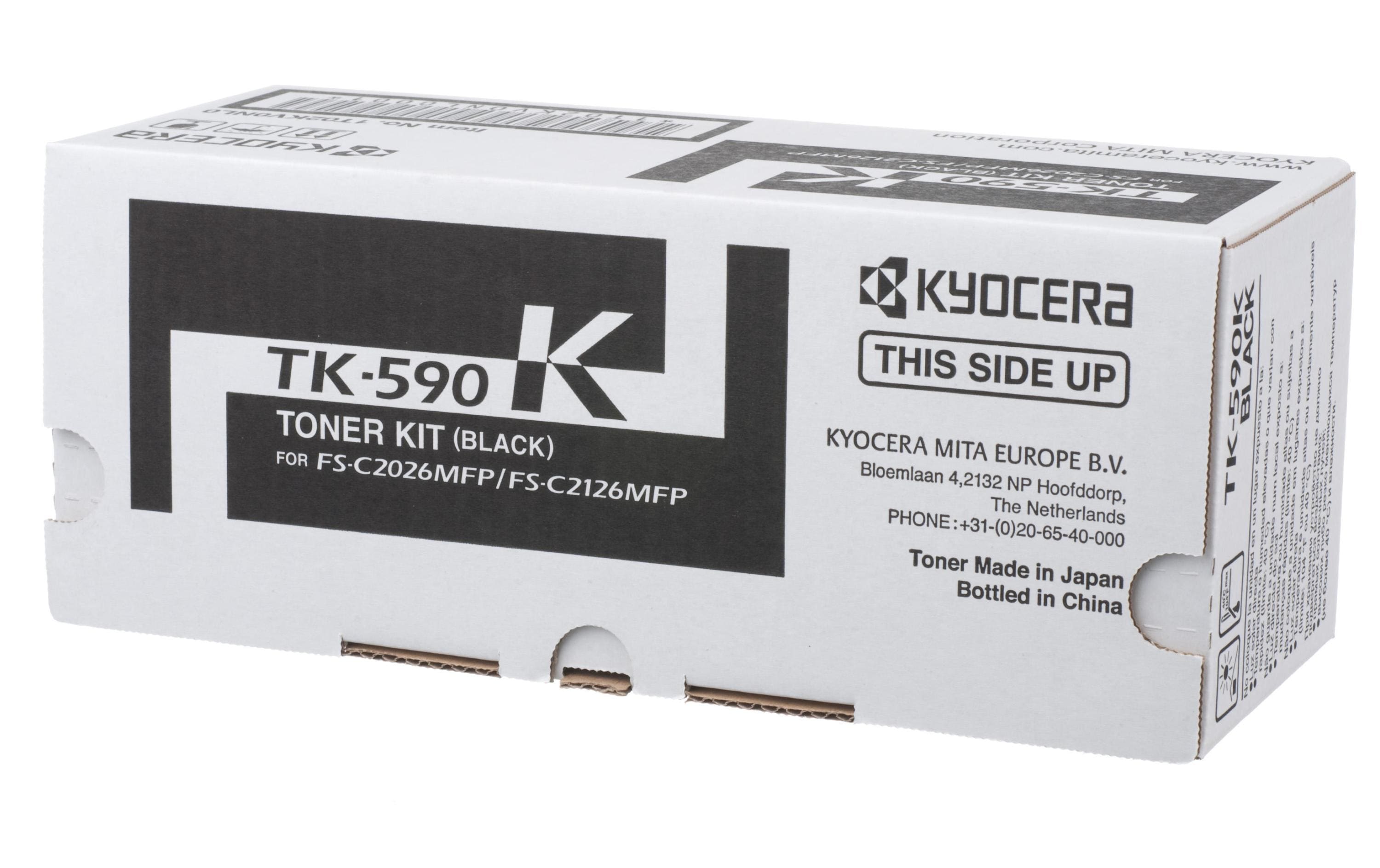 Toner Kyocera TK-590K, zu FS-C2026/2126MFP schwarz, ca. 7'000 S. bei 5% Deckung