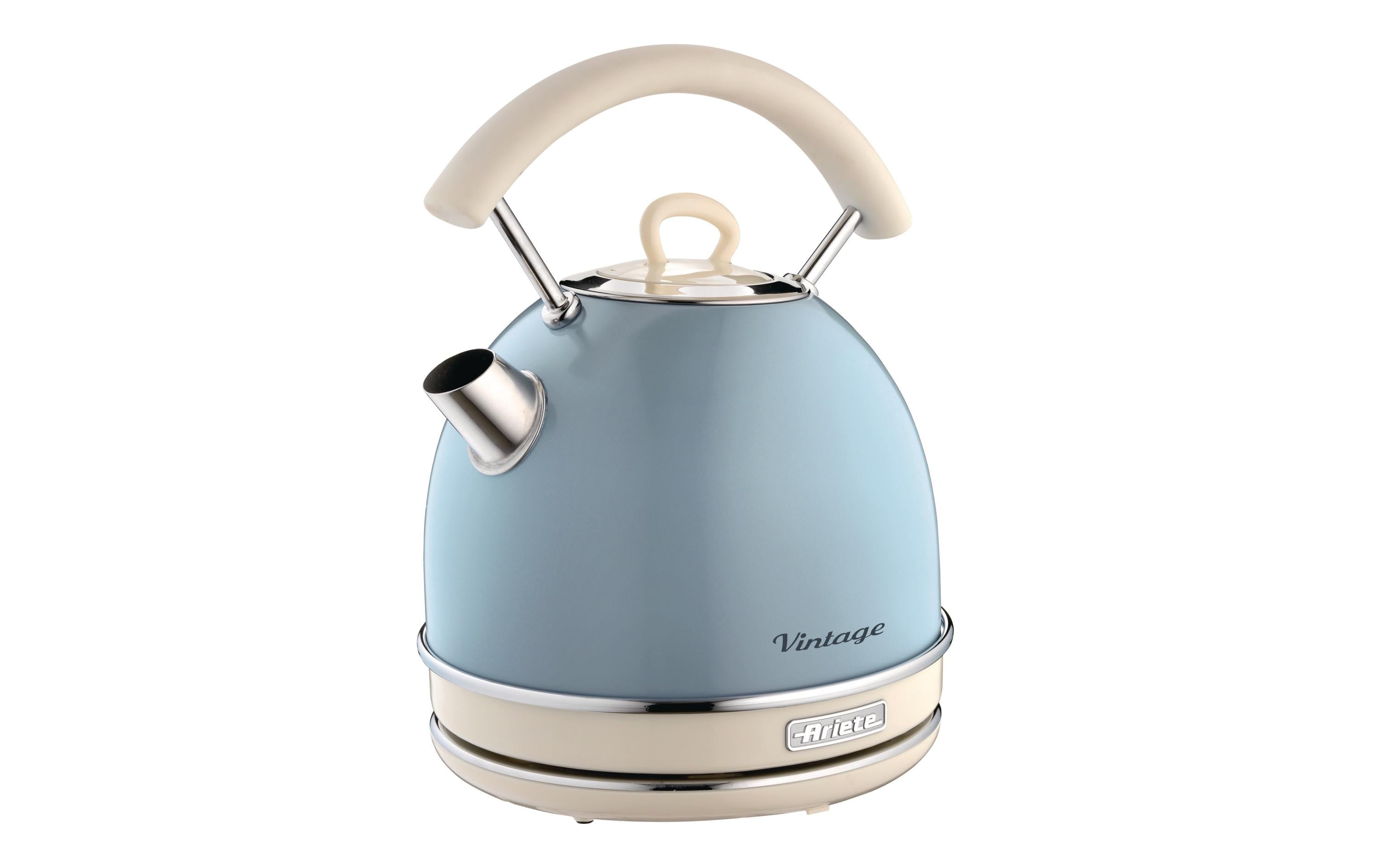 Ariete Wasserkocher mit Henkel blau 1.7 L, 2000 Watt