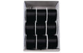 Goldina Doppelsatin-Band 3 mm Spule à 10 m, schwarz