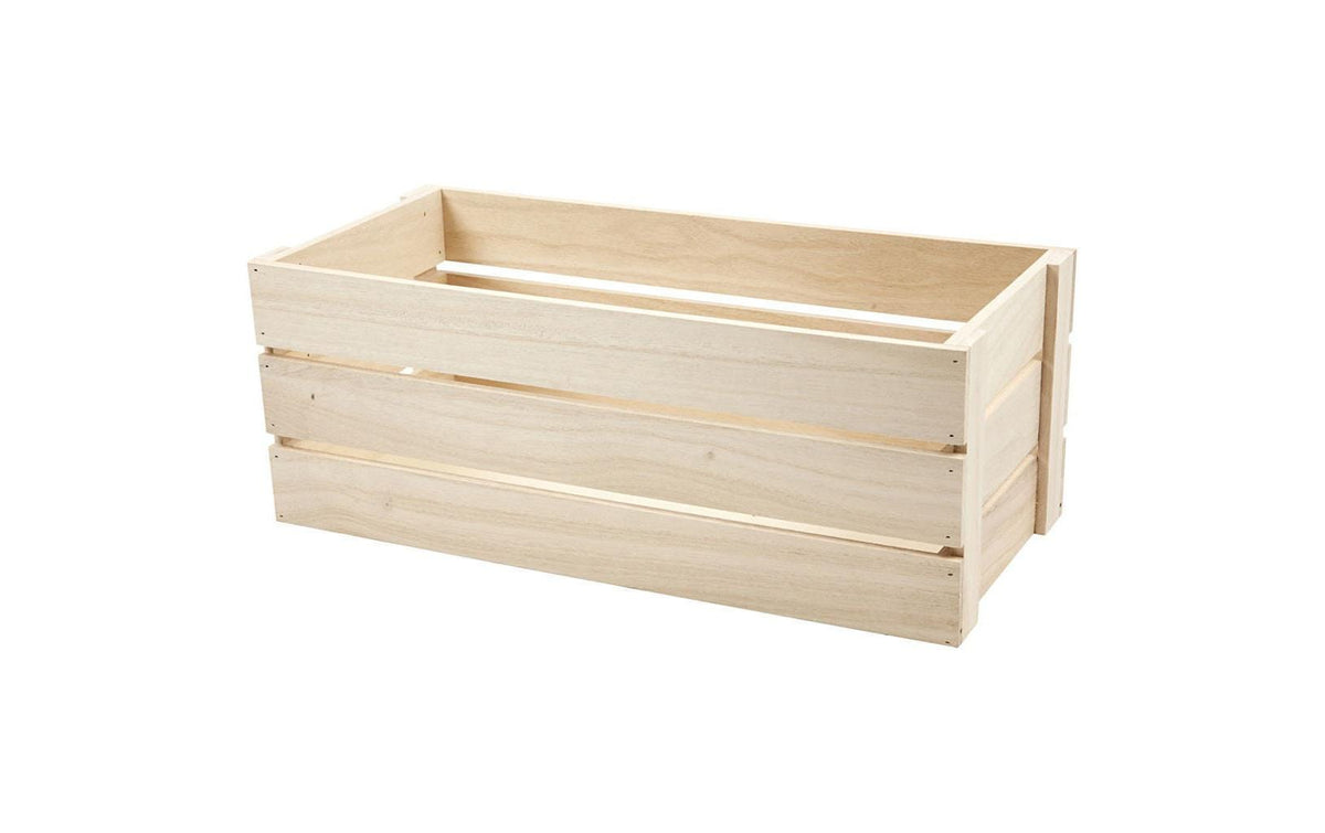 Creativ Company Holz Apfelkiste 45 x 20 cm, Höhe 17 cm