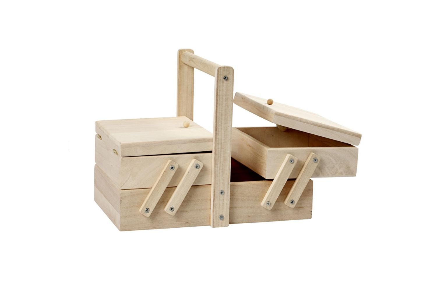 Creativ Company Holz Nähkästchen 24 x 16.3 x 19 cm, Kaiserbaum