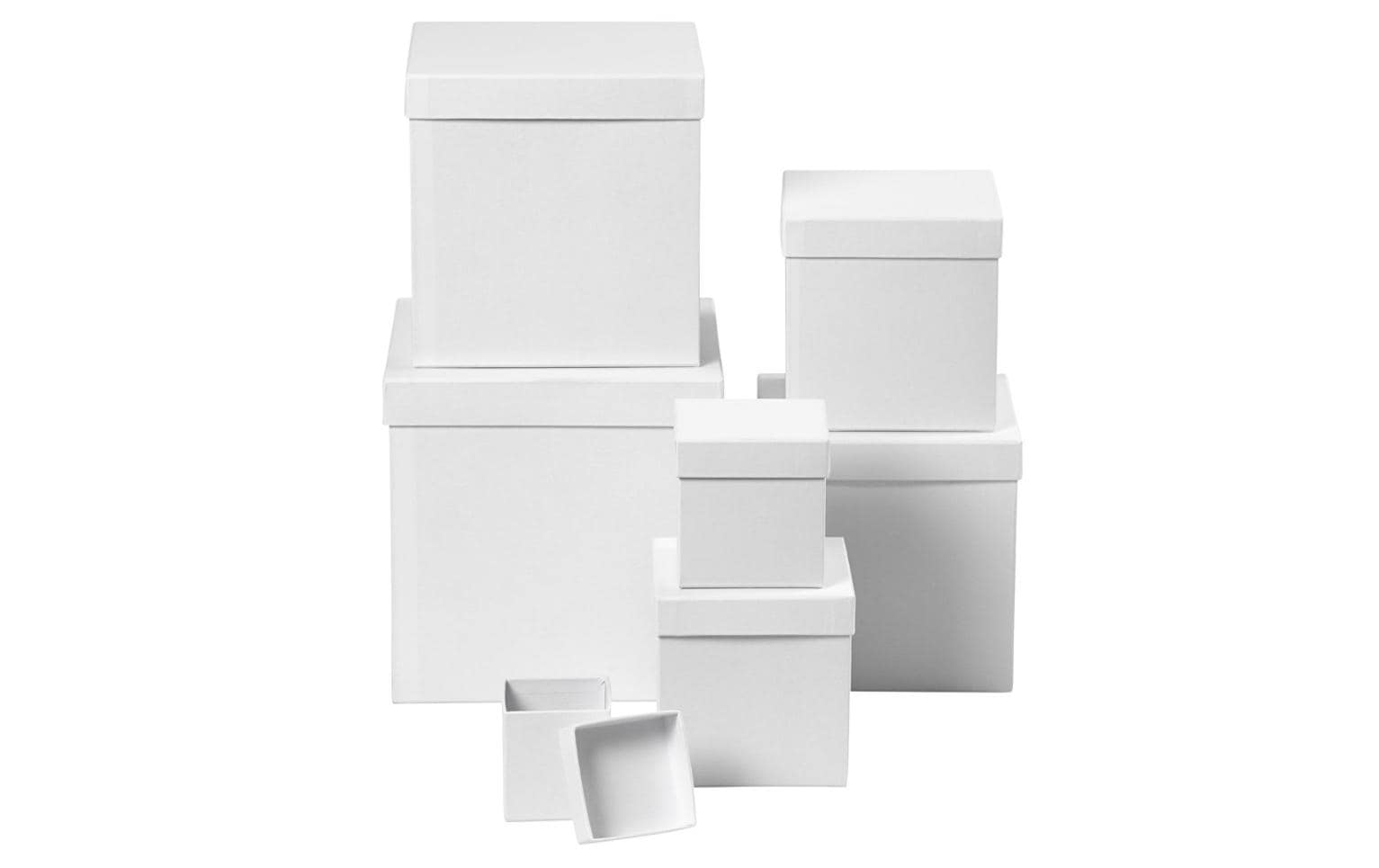 Creativ Company Pappboxen quadratisch 7 Stück