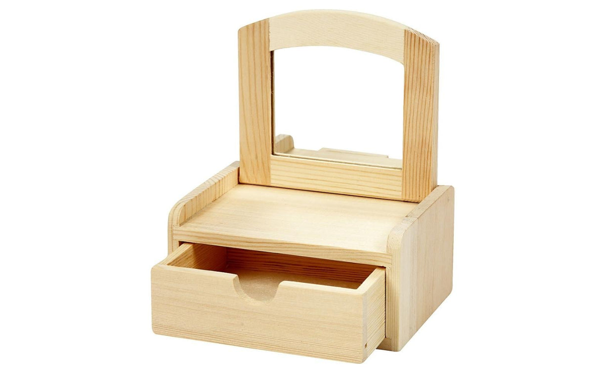 Creativ Company Spiegelkommode 12 x 10 x 6.5 cm, Kiefernholz