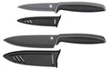 WMF Messerset Touch schwarz 1 Allzweckmesser, 1 Kochmesser