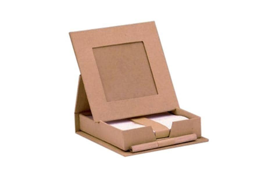 Glorex Pappe Notizzettelbox 11.5 x 11.5 x 3 cm