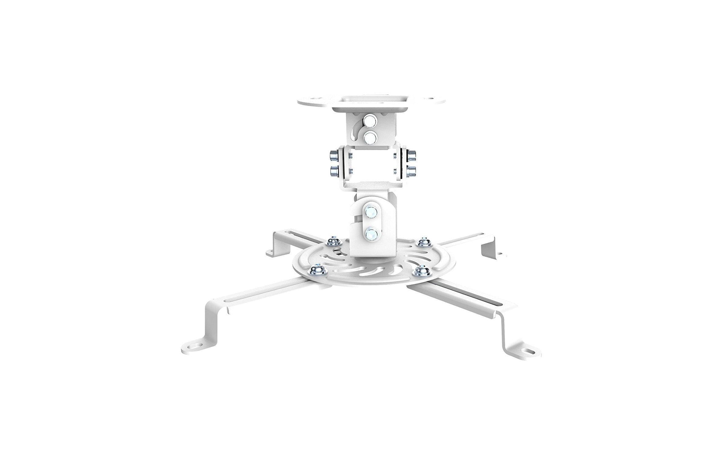 PureMounts Spider 10W Projektorhalterung Weiss, Bis 13.5 Kg, Deckenabstand 150mm