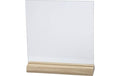 Creativ Company Glasplatte mit Holzständer 10 Sets, 15.5 x 15.5 cm, 28 mm