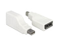 Mini-Displayport zu Displayport Adapter, 4K Mini-DP Stecker auf DP Buchse,90° gewinkelt