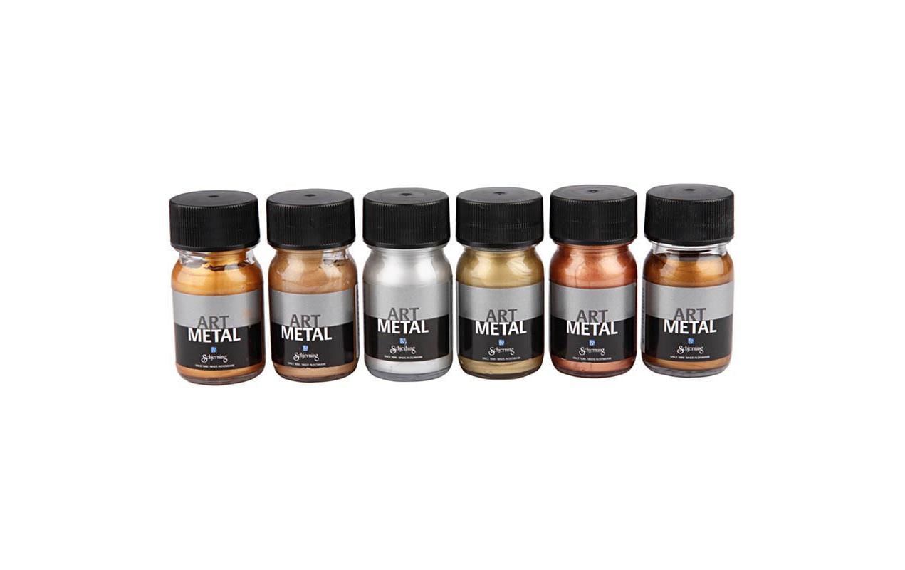Creativ Company Metallic-Farben Art Metal 6 x 30 ml