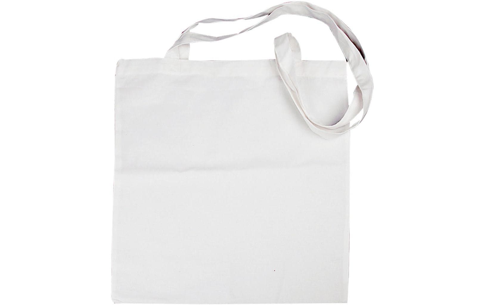 Creativ Company Tragetasche aus Baumwolle 1 Stück, 38 x 42 cm weiss