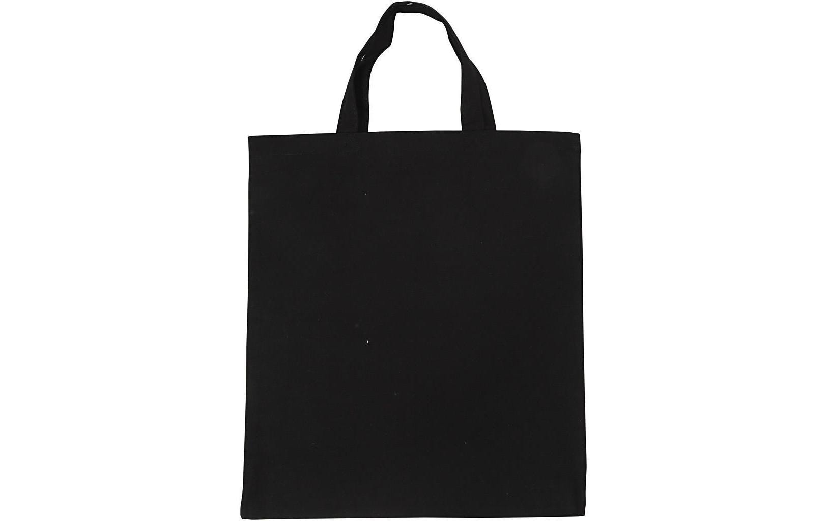 Creativ Company Tragetasche aus Baumwolle 1 Stück, 38 x 42 cm schwarz