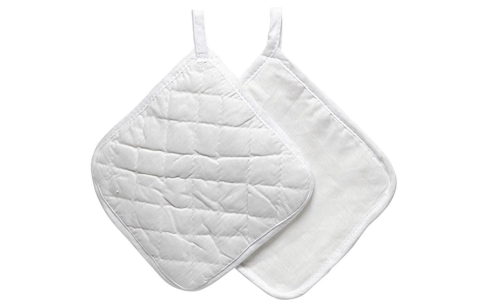 Creativ Company Topflappen weiss 4 Stück, 20 x 20 cm