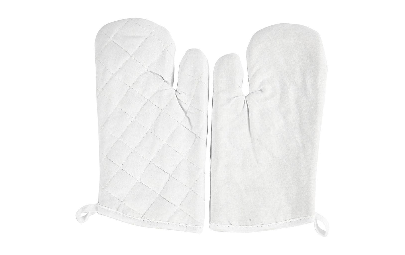 Creativ Company Grillhandschuh weiss 2 Stück, 18 x 28 cm