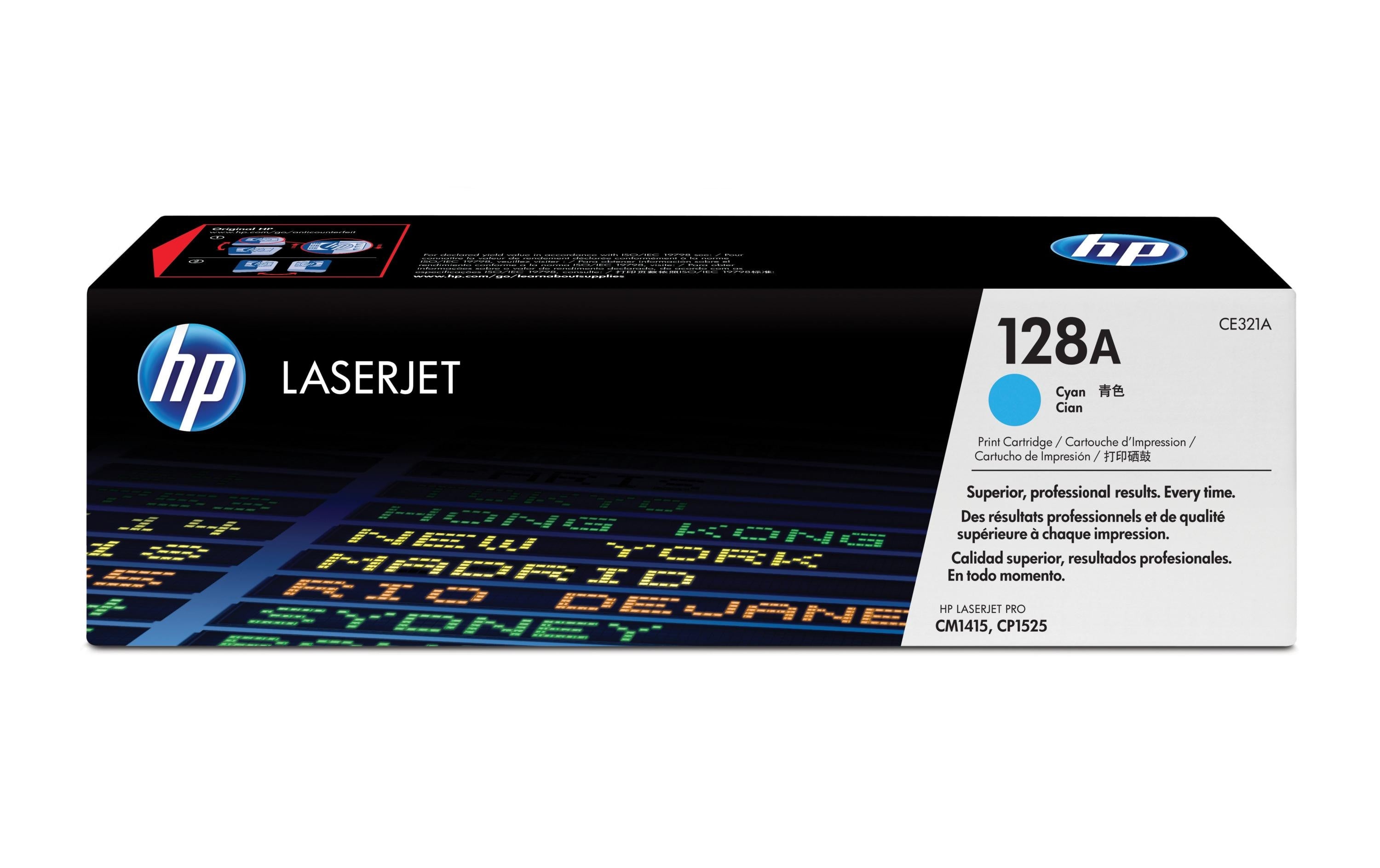HP Toner 128A - Cyan (CE321A) Seitenkapazität ~ 1'300 Seiten