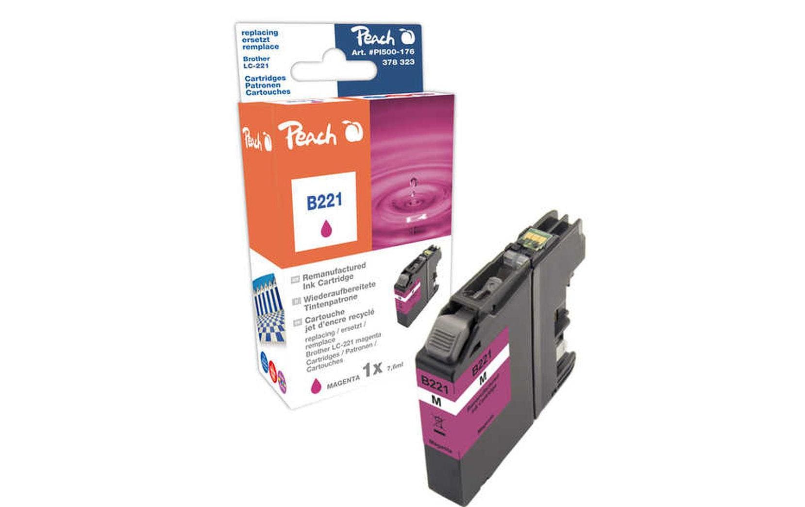 Peach Tinte Brother LC-221 Magenta 7.6ml 290 Seiten