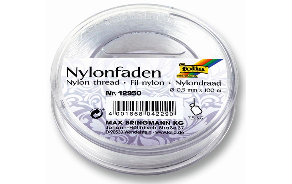 Folia Nylonfaden Durchmesser 0.5mm, Länge 100m