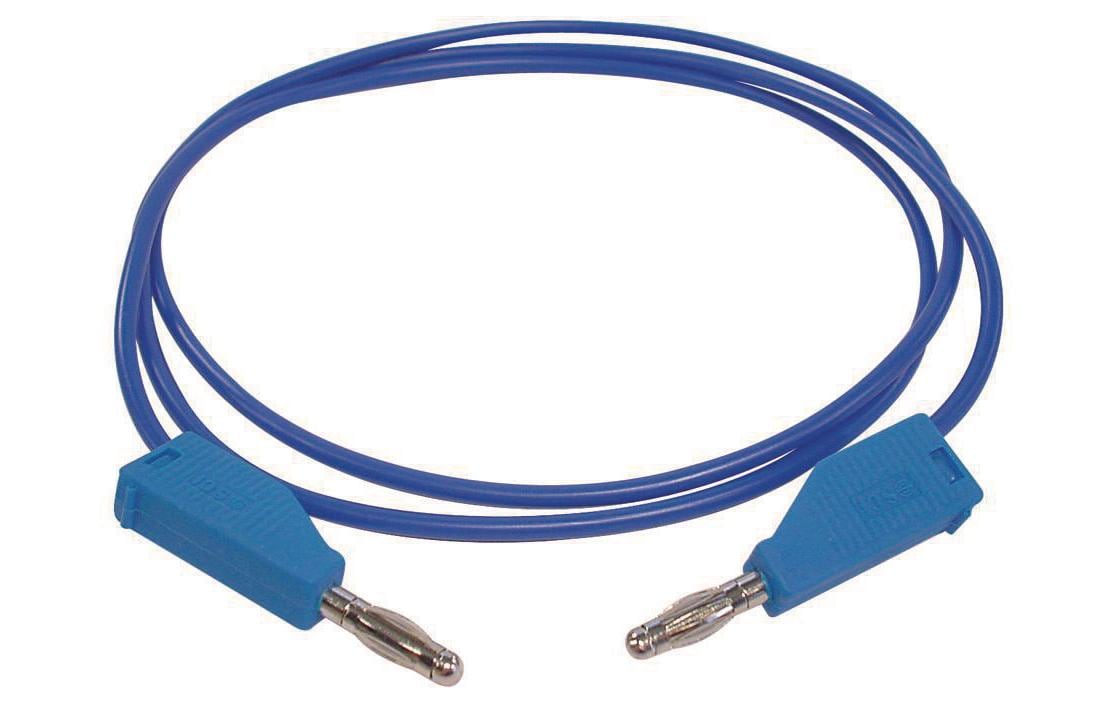 Velleman TLM8BL Messleitungen 100cm mit Bananenstecker blau