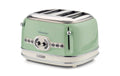 Ariete Toaster Vintage mit 4 Schlitze grün 1600 W, 4 Schlitze