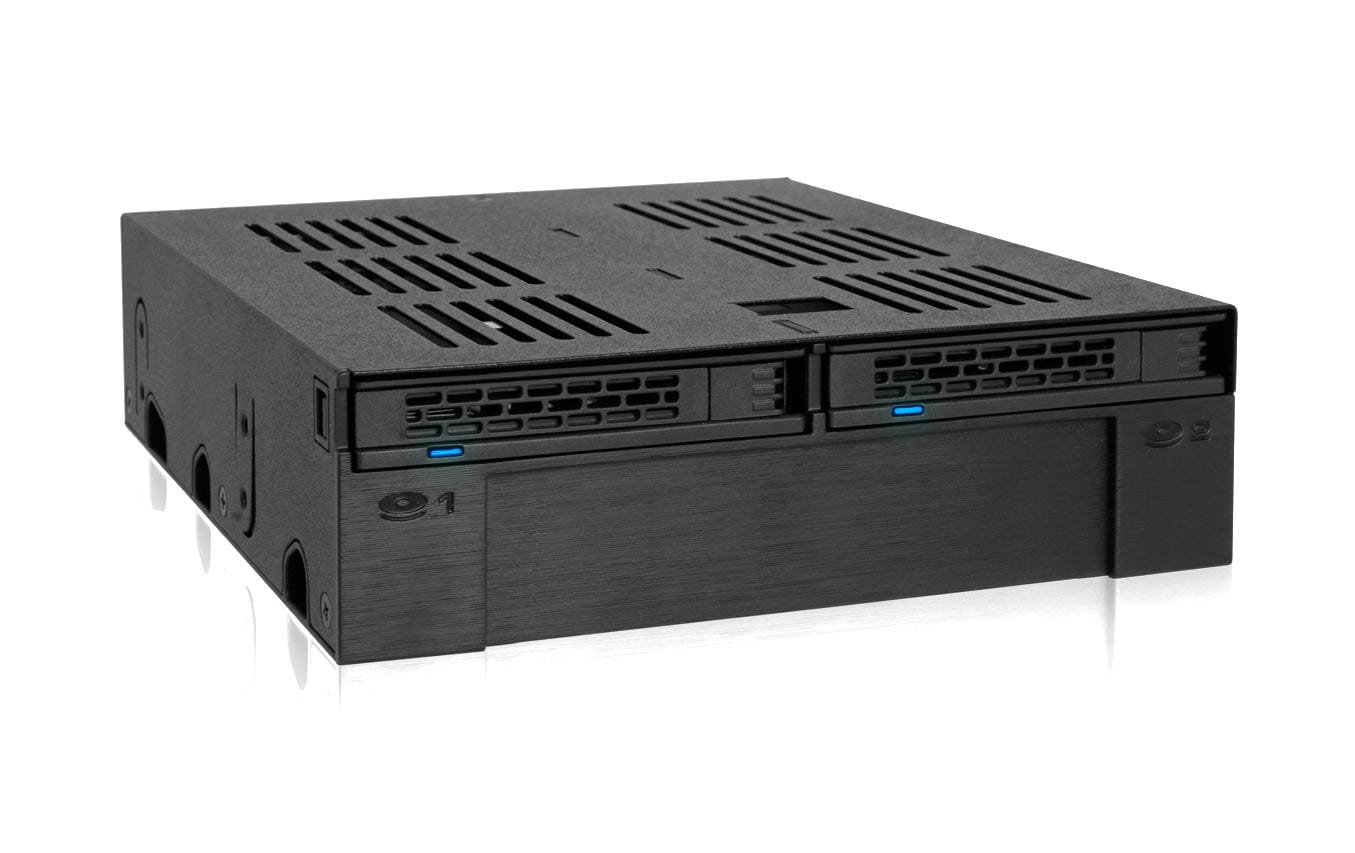 ICY DOCK Backplane 3.5/2.5" MB322SP-B Metall-Backplane 2HE, für 3-in-2 SATA-HDD