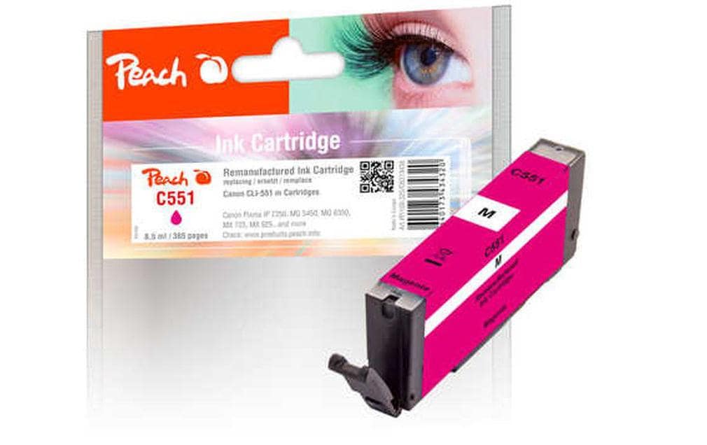 Peach Tinte Canon CLI-551 magenta zu IP7250, MG5450, MG6350,  8.5ml