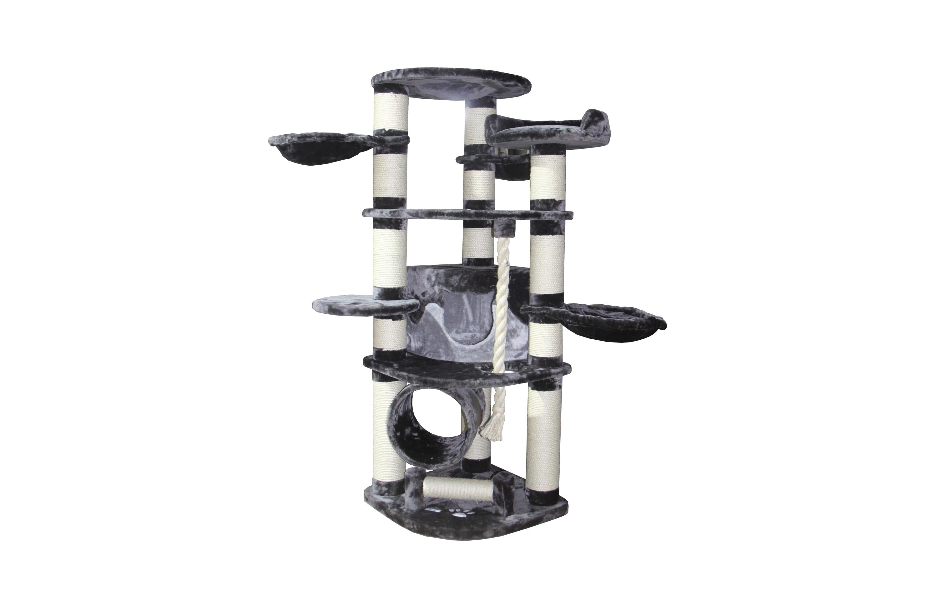pethomes Kratzbaum Mallorca 192cm dunkelgrau/hellgrau 15cm Säule