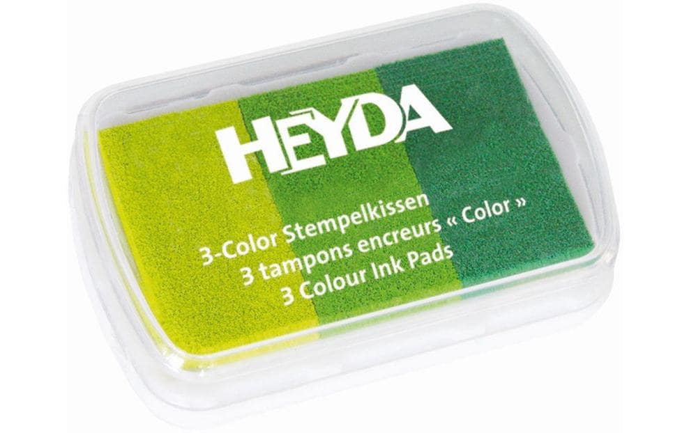 Heyda Stempelkissen Grüntöne Grösse 9x6cm