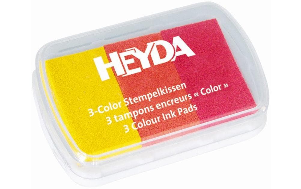 Heyda Stempelkissen Rottöne Grösse 9x6cm