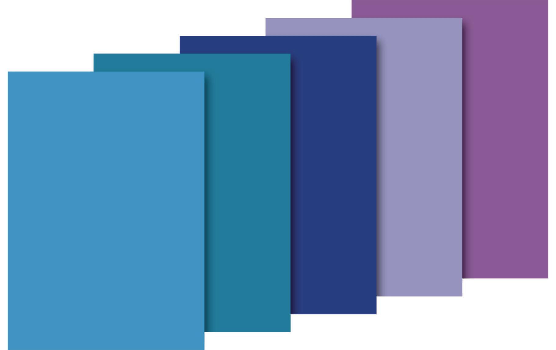 Heyda Seidenpapier sortiert 10 Bogen à 5 Farben, Grösse 50x70cm