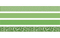 Heyda Washi Tape Colour Code kiwi 4 Rollen im Dispenser mit Abreisskante