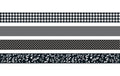 Heyda Washi Tape Colour Code onyx 4 Rollen im Dispenser mit Abreisskante