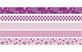 Heyda Washi Tape Blumen mini pink 1 Dispenser mit 5 Rollen