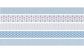 Heyda Washi Tape Pastell mini hellblau 1 Dispenser mit 5 Rollen